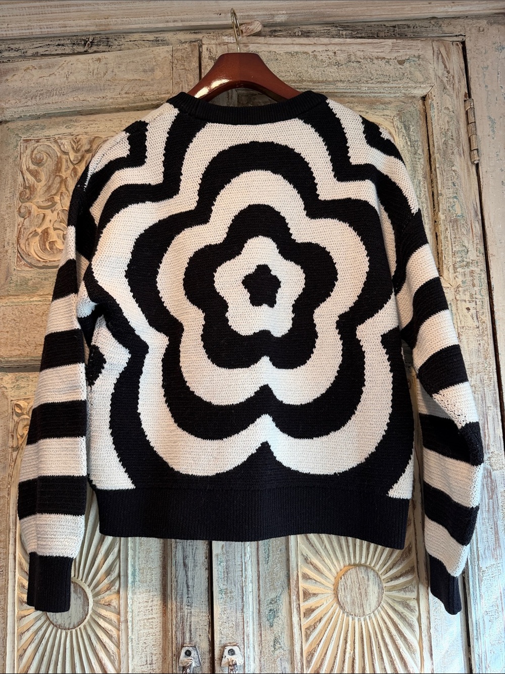 NWOT & Other Stories Floral Motif Jacquard Sweater - Picture 9 of 11